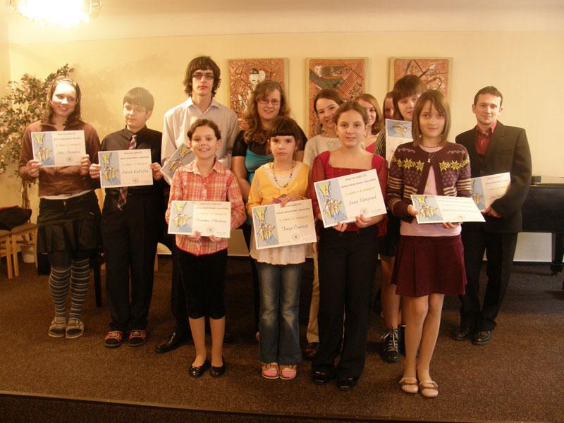 Okresní kolo soutěže ZUŠ – Hra na dechové dřevěné nástroje, Písek – 17. 2. 2009