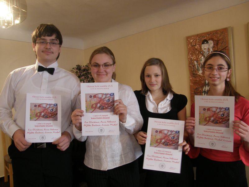 Okresní kolo soutěže ZUŠ – Hra na smyčcové nástroje, Písek – 6. 3. 2008